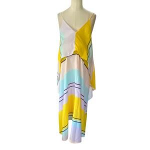 ASOS MATERNITY Stripe Crop Top Maxi Dress Size 6